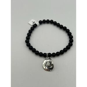 Small  Onyx Bracelet With SS Cowboy Hat!!!!